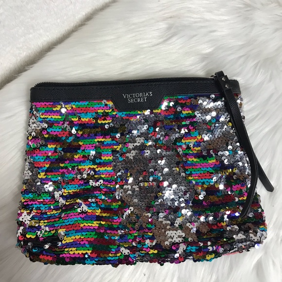 Victoria's Secret Handbags - Victoria's Secret Multicolor Sequin Clutch